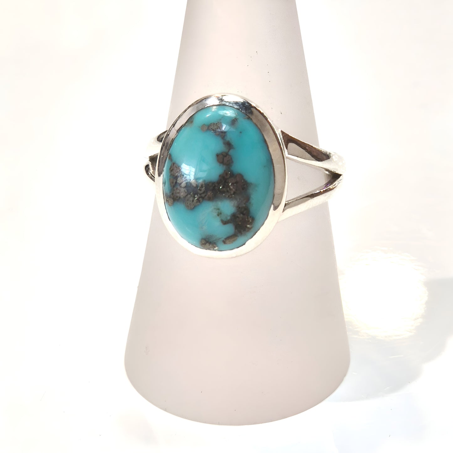 Blue Turquoise Ring - Oval