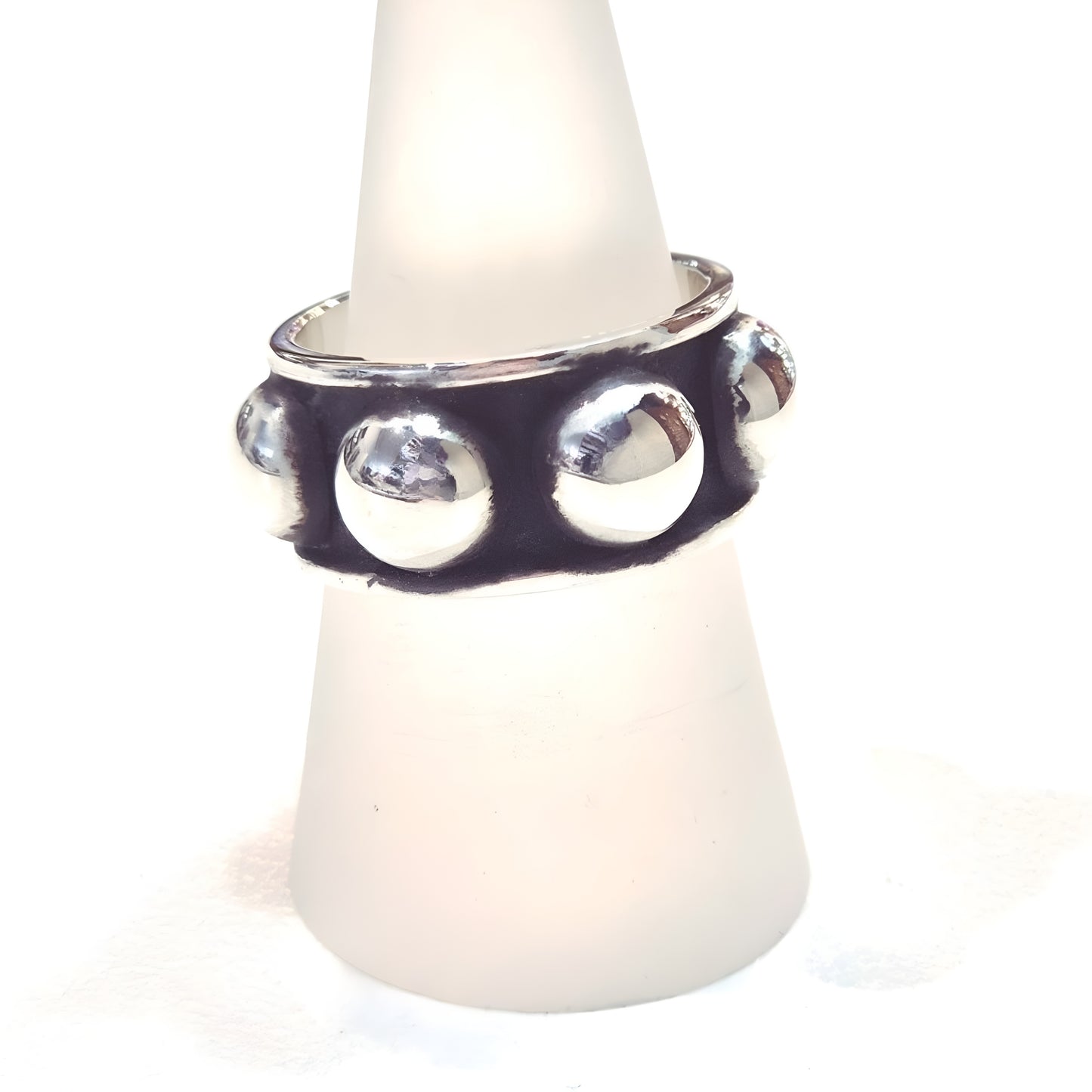 Bold Dome Sterling Silver Band