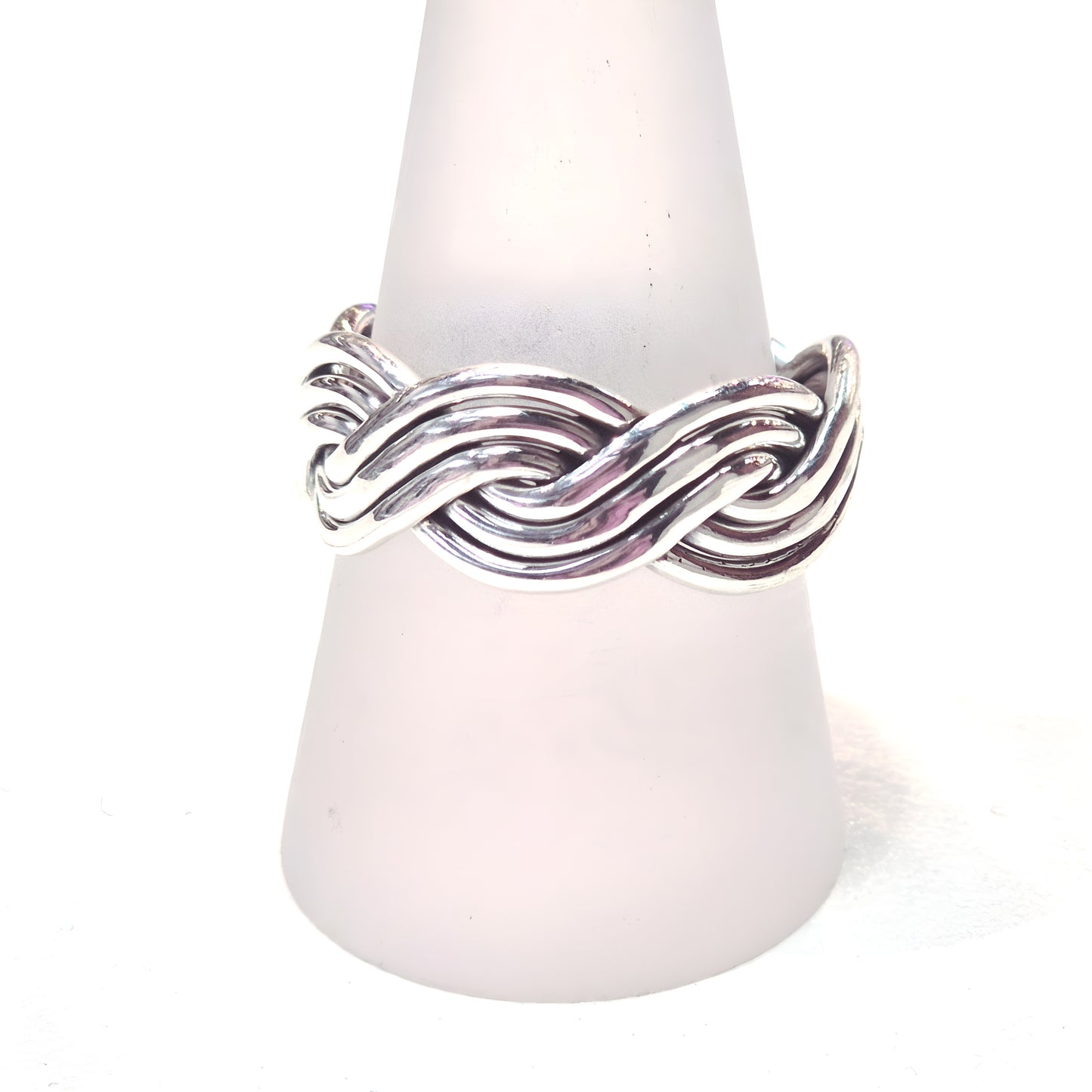Woven Wave Sterling Silver Ring
