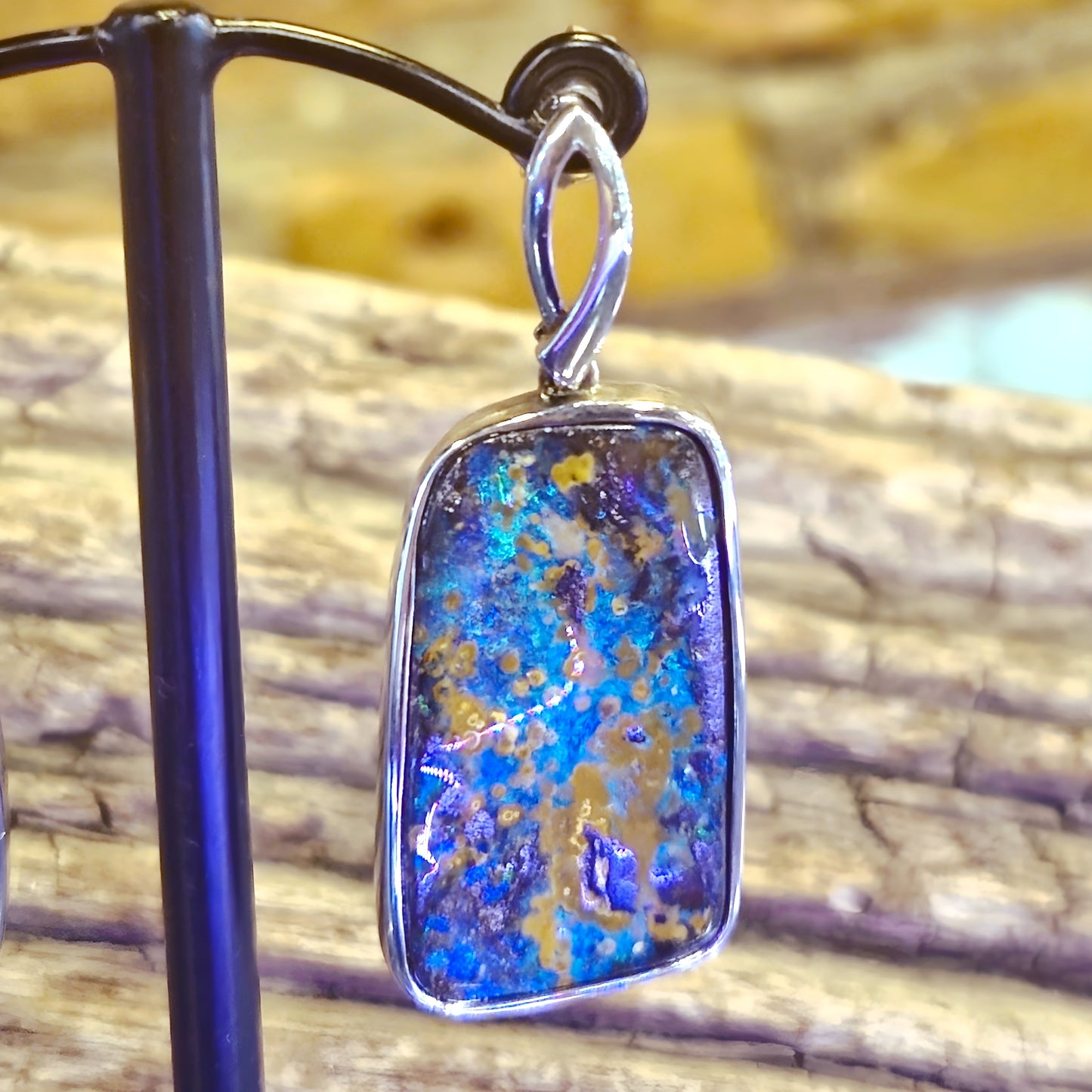 Australian Boulder Opal Earrings