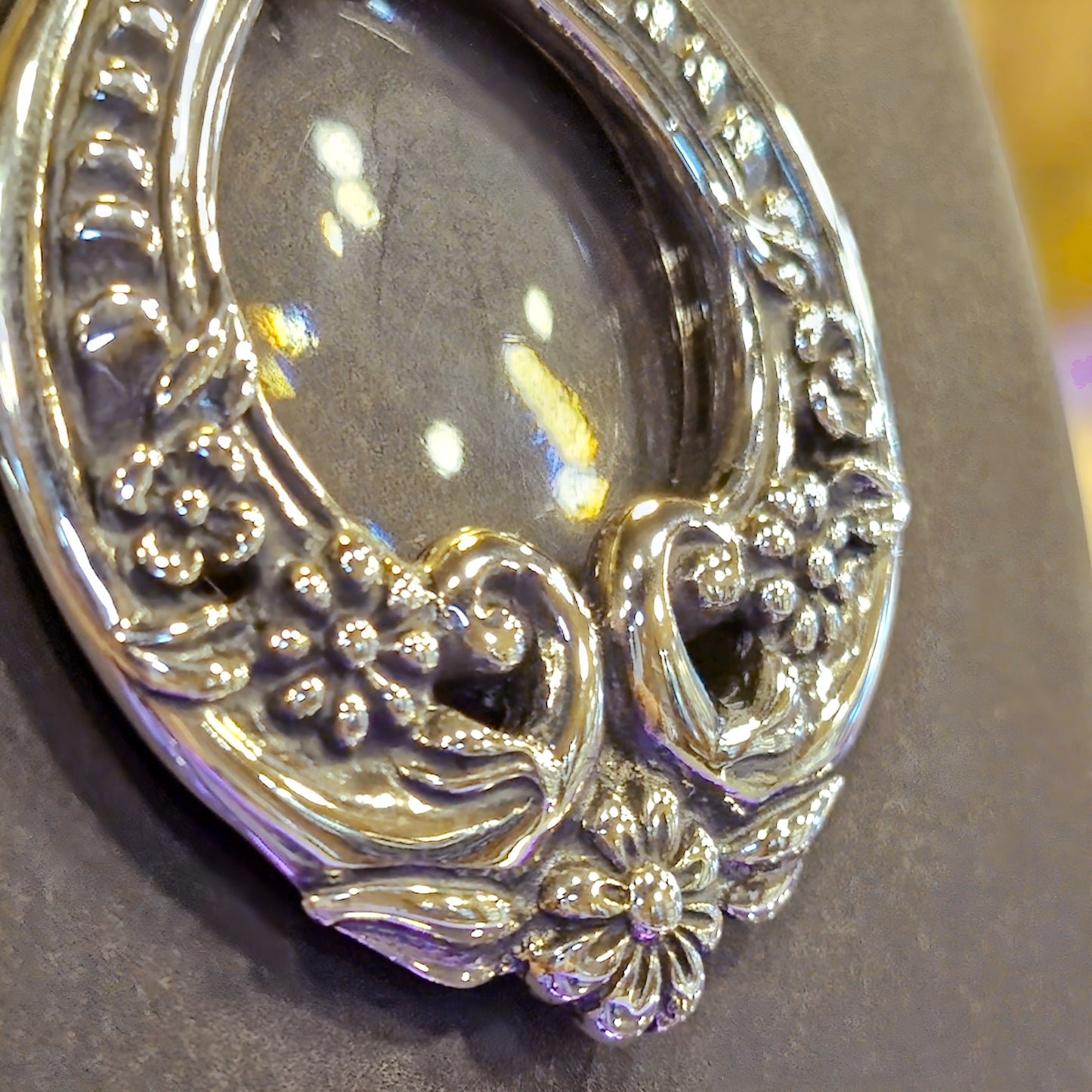 Vintage-Style Sterling Silver Magnifier Pendant