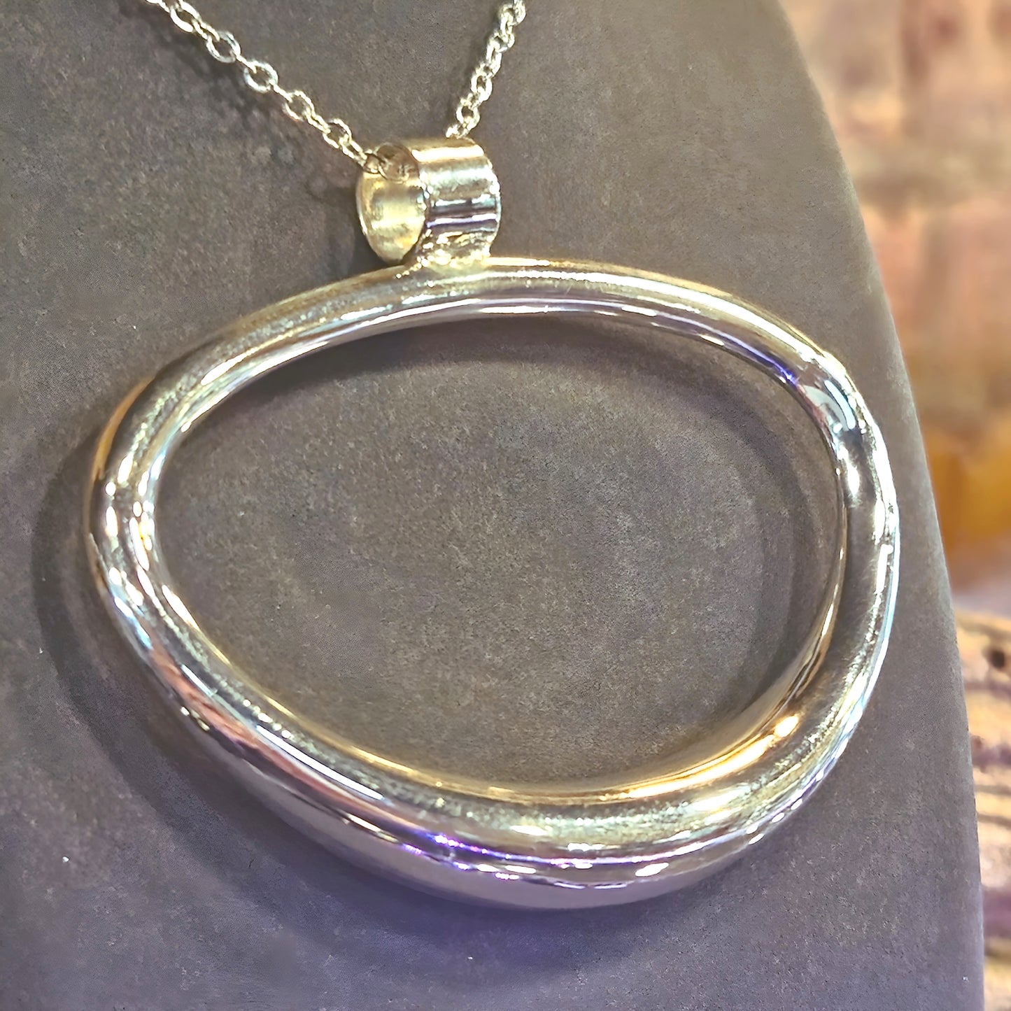 Horizontal Oval Pendant