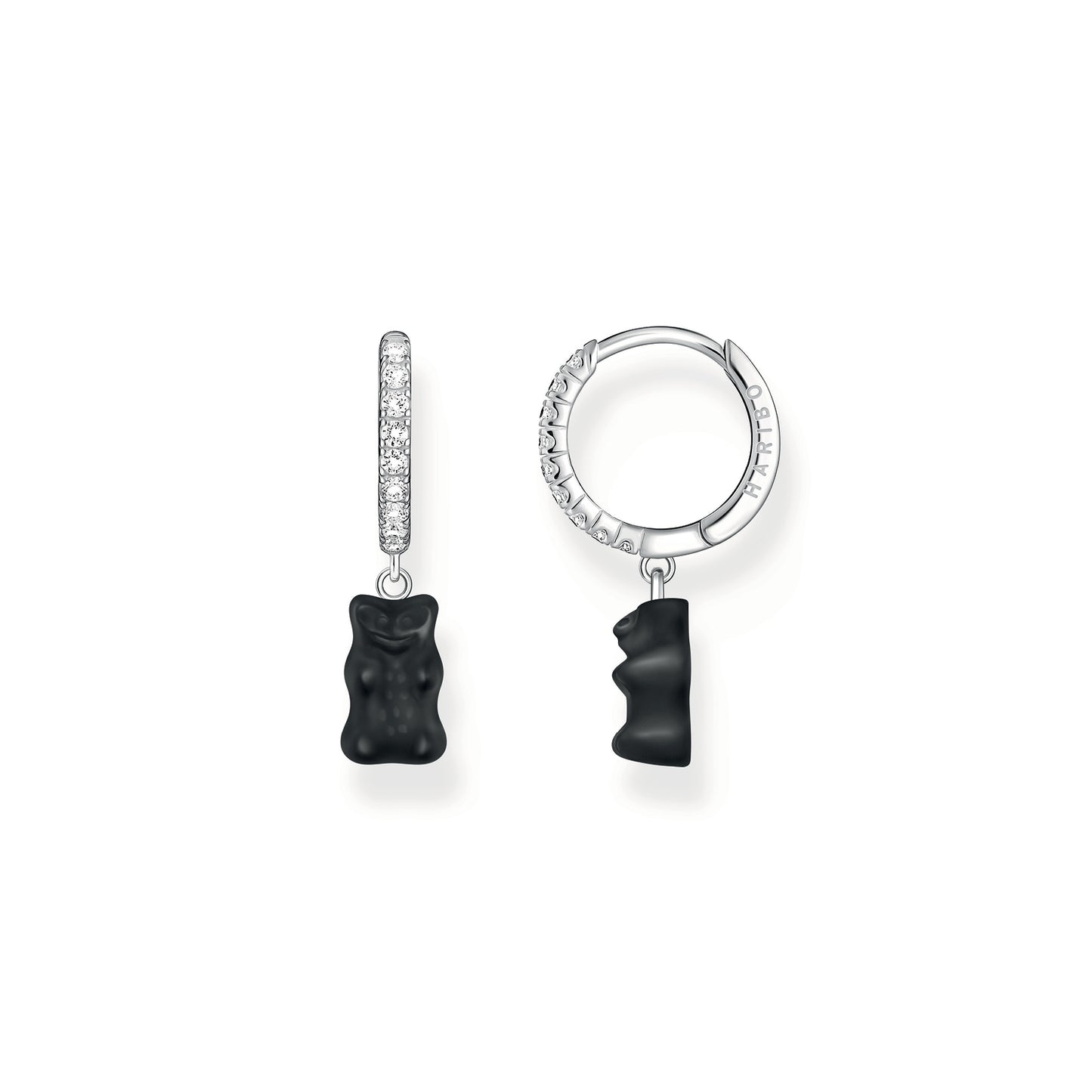 Black Haribo Single Black Earring