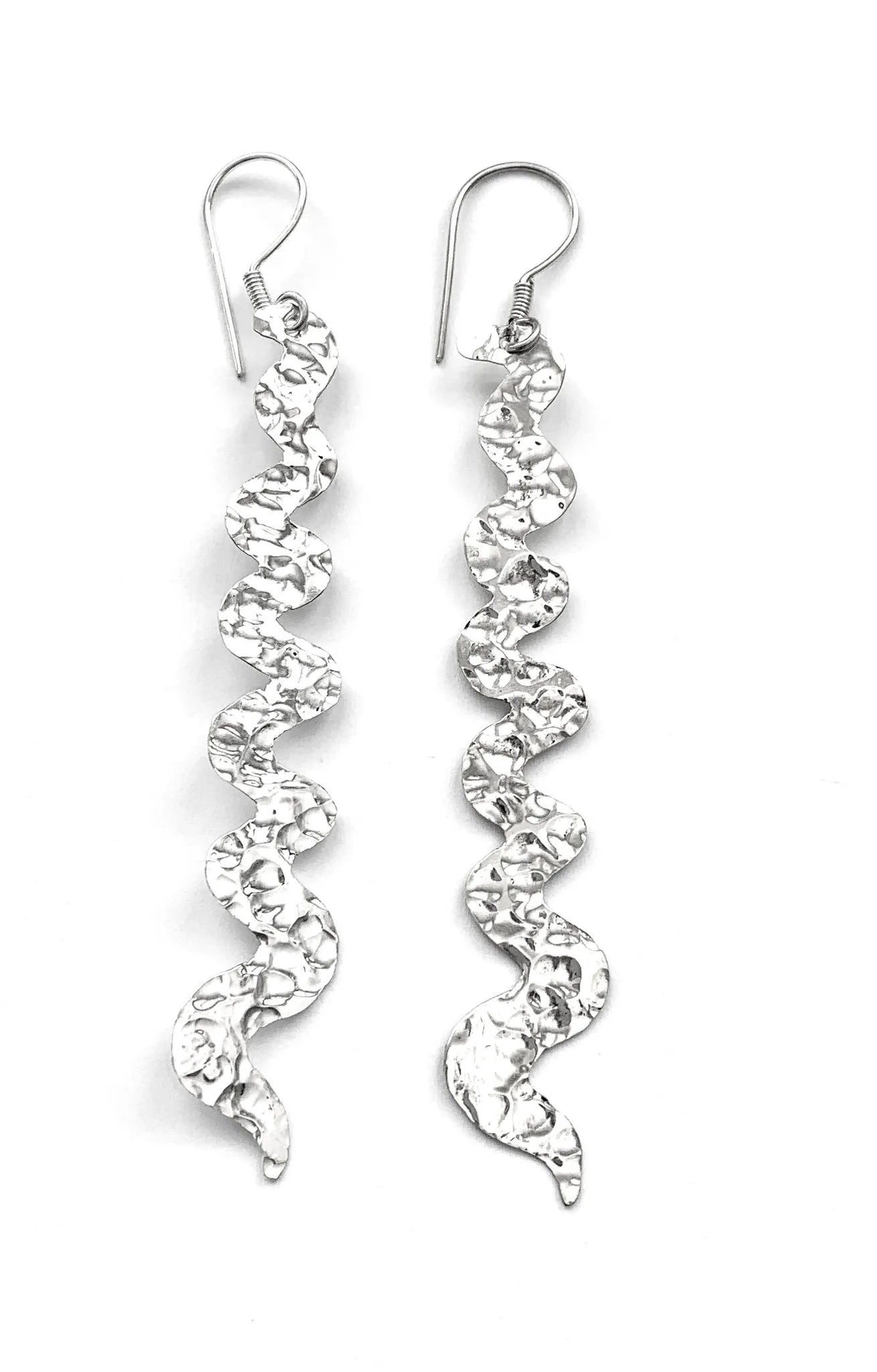 Hammered Squiggles Earrings