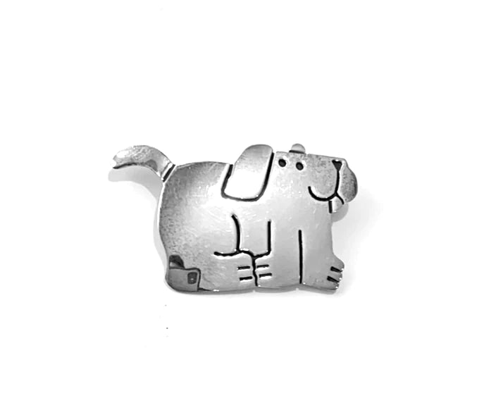Happy Dog Brooch