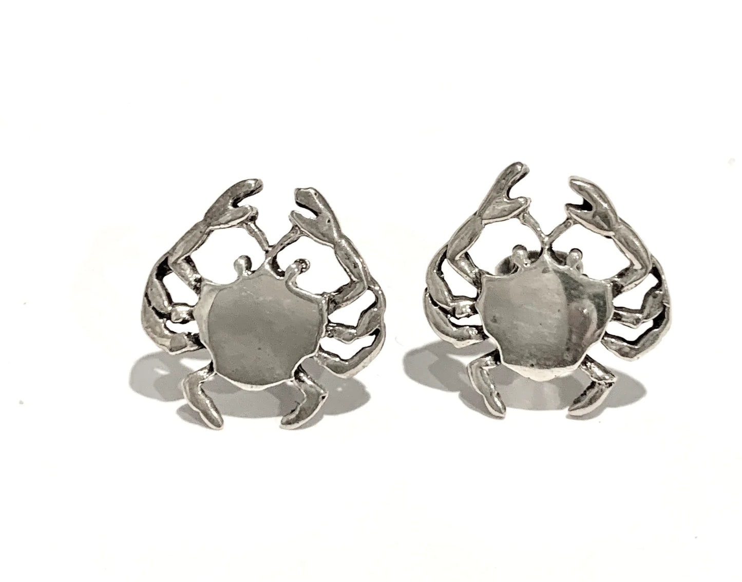 Silver Crab Earrings
