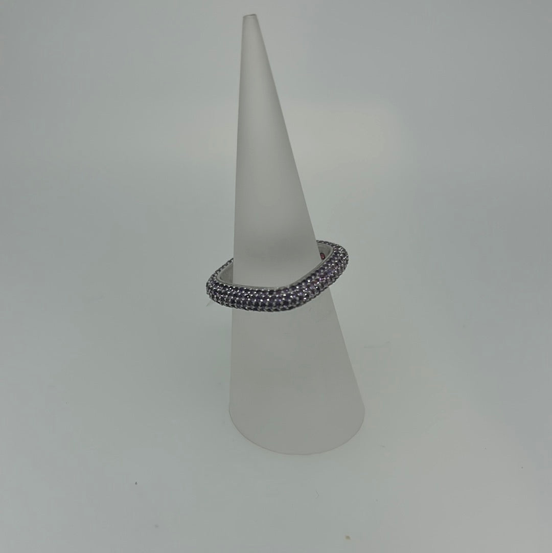 Amethyst square ring