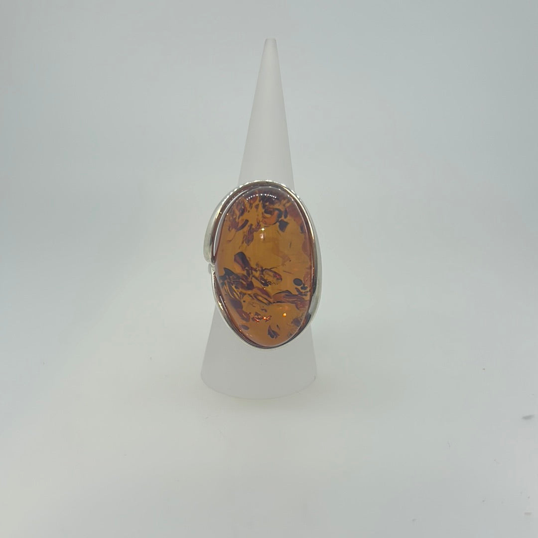 Large Amber Ring