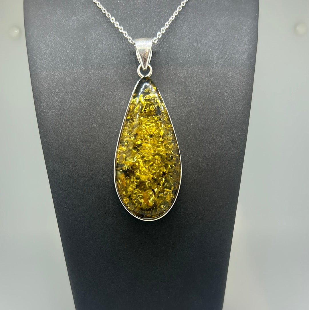 Large Droplett Amber Pendant