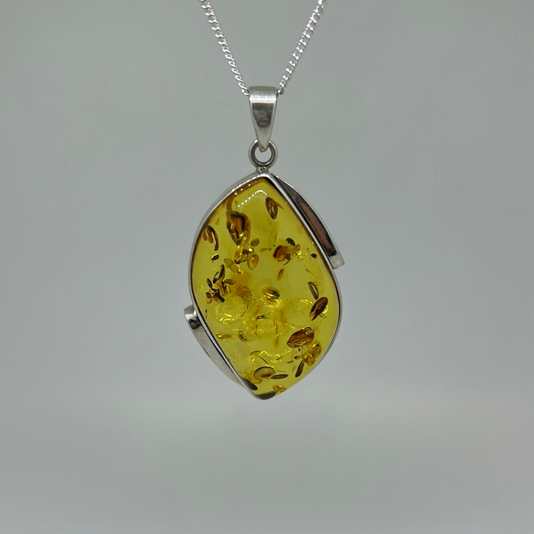 Elegant Amber Pendant