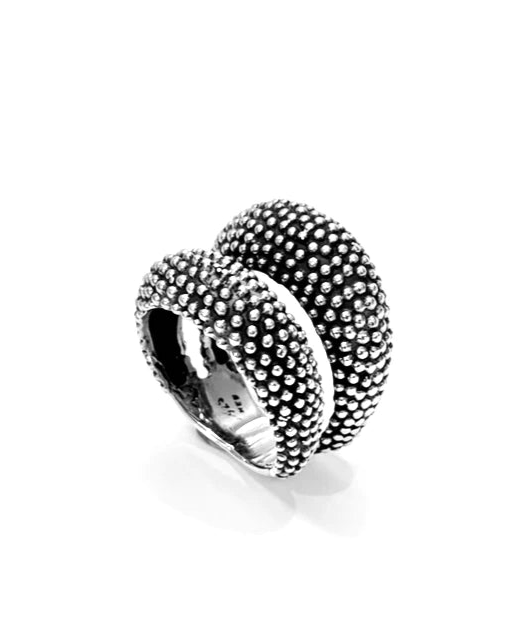 Dotted Double Cactus Ring