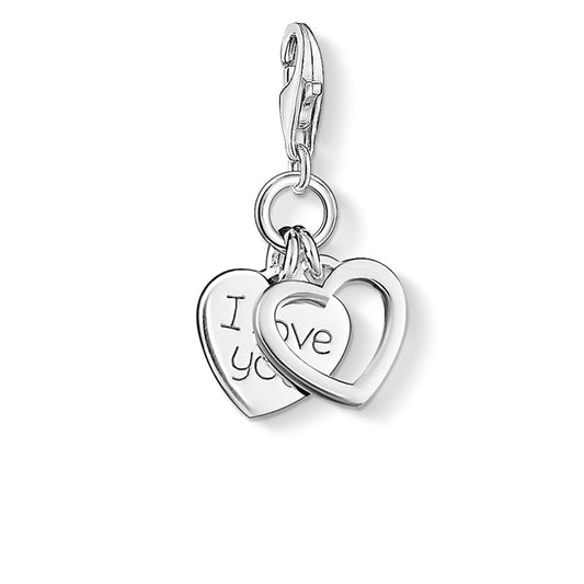 Thomas Sabo “I LOVE YOU” Hearts Charm