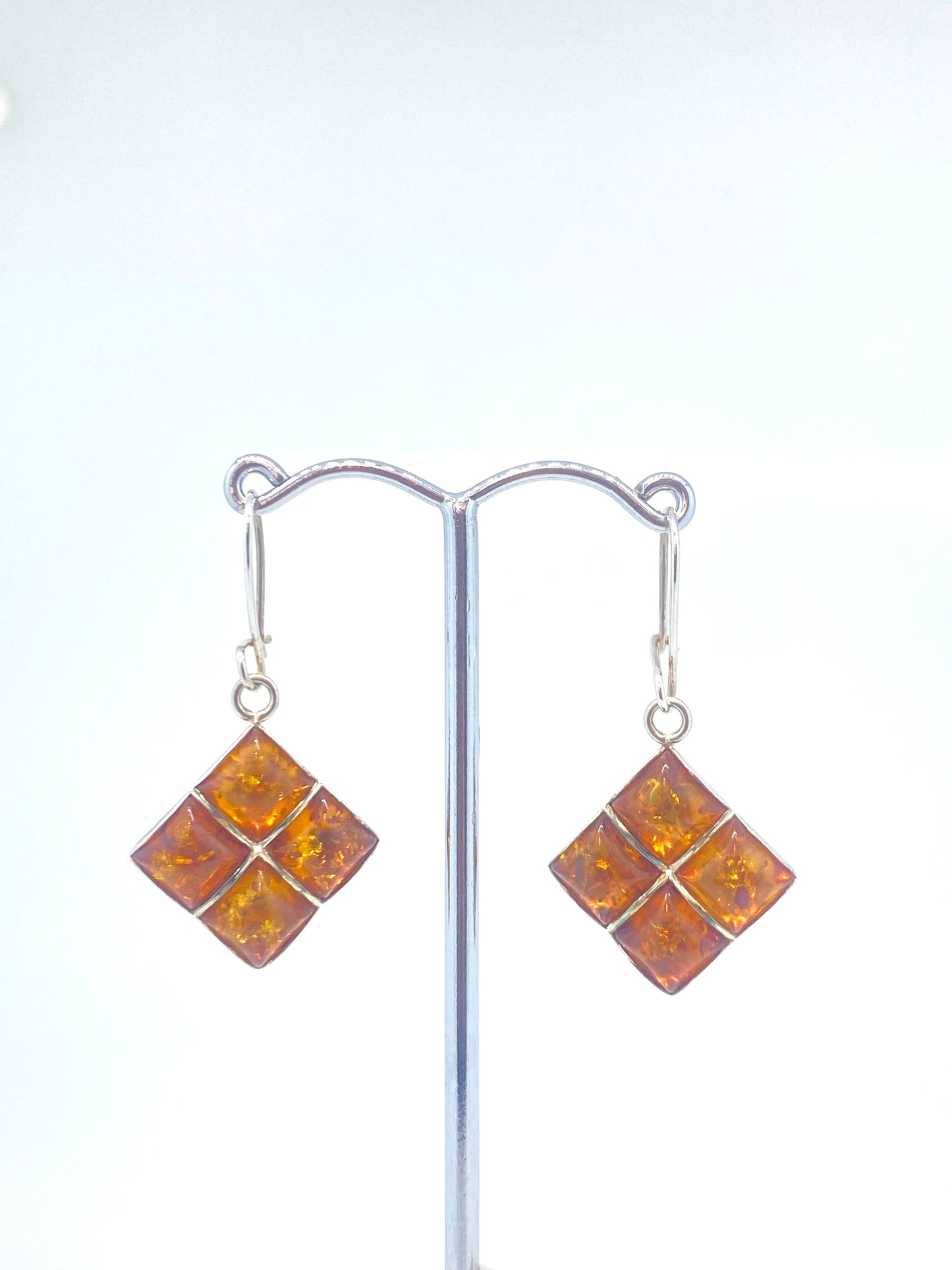 Amber squares on hook