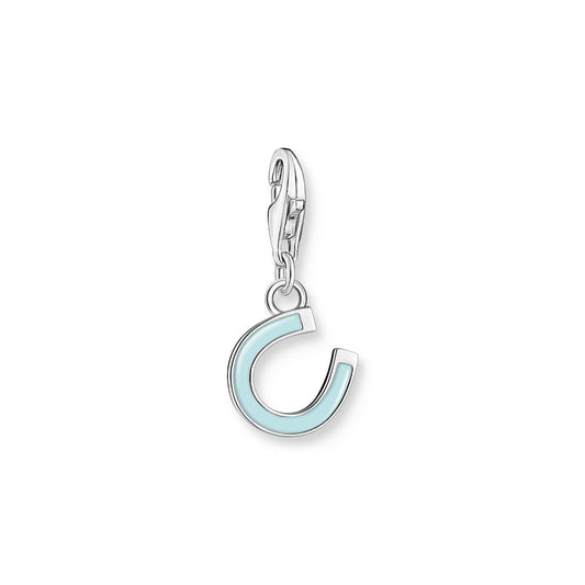 Thomas Sabo Blue Horseshoe Charm