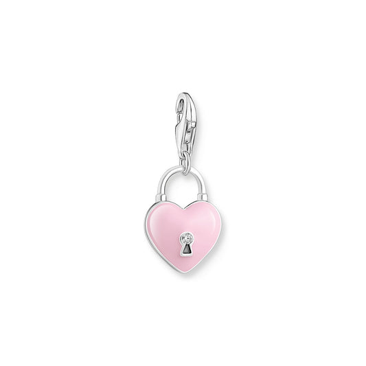 Thomas Sabo Pink Heart Padlock Charm