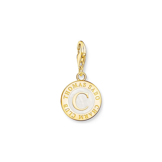Thomas Sabo White & Gold Charmista Coin Charm