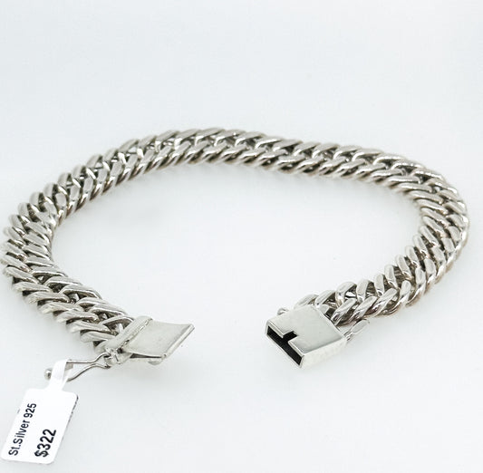 Double Curb Chain Bracelet