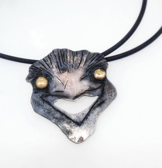 Australian Animal Pendant -Emu with 9ct Gold