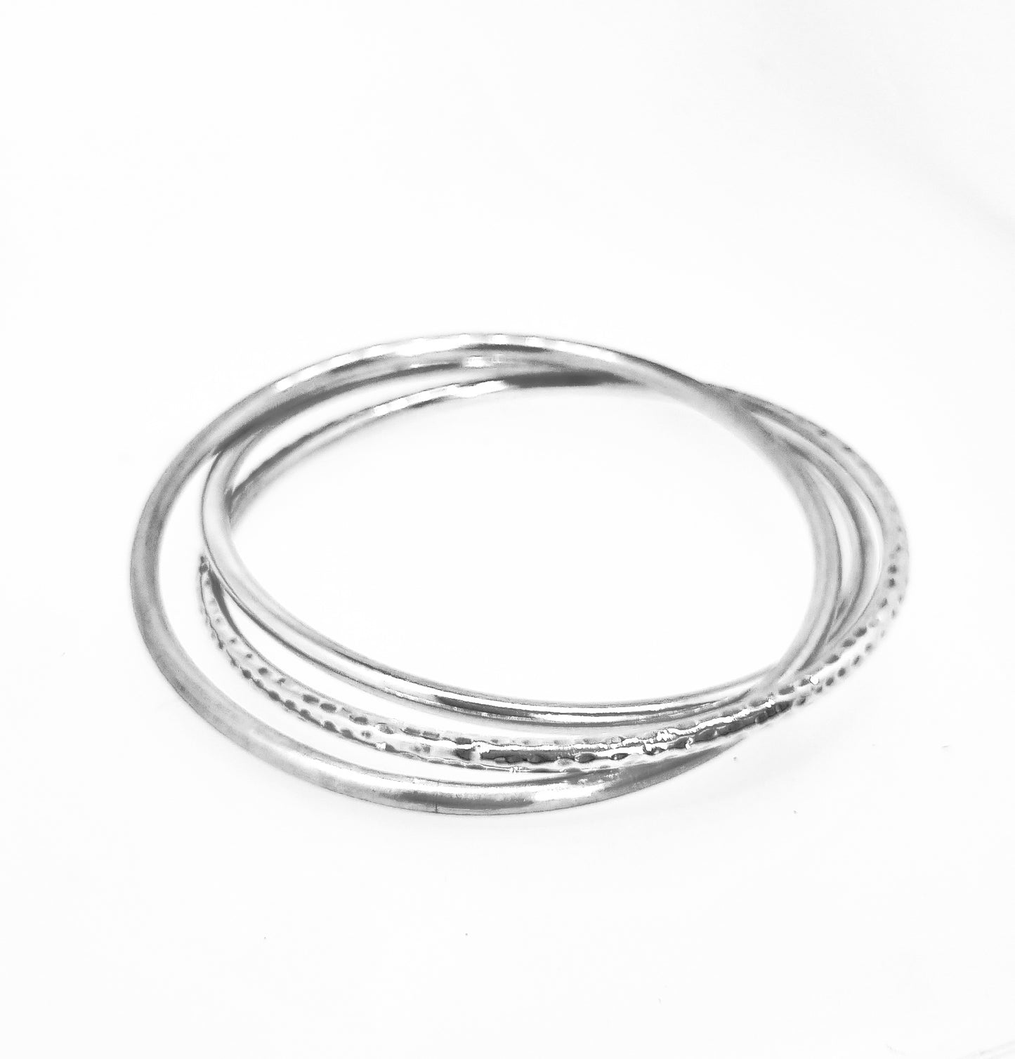 Silver Triple Bangle