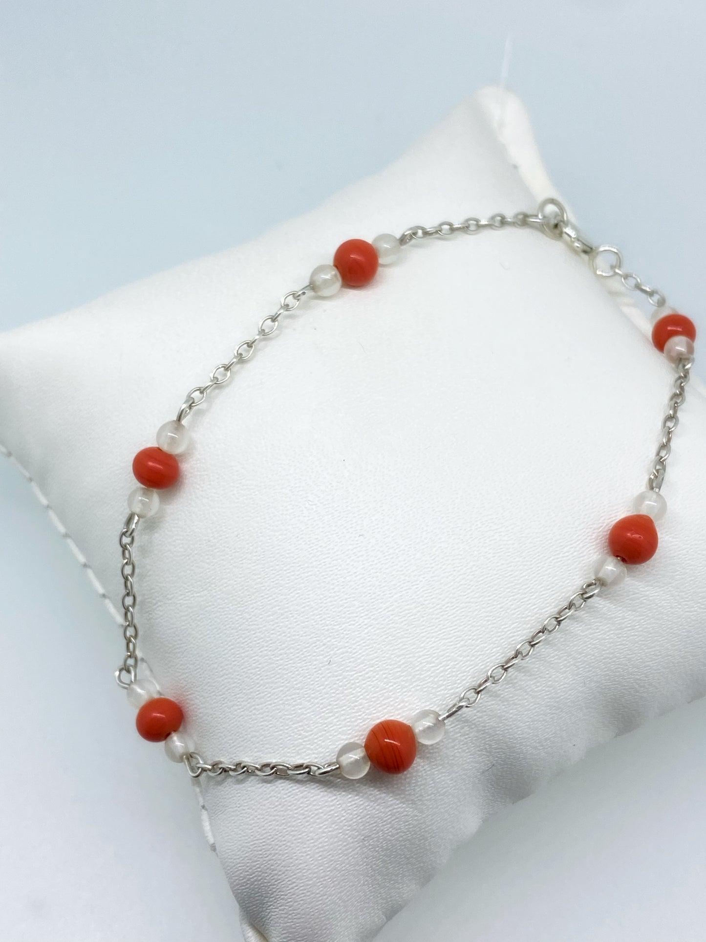 Coral Bead Bracelet