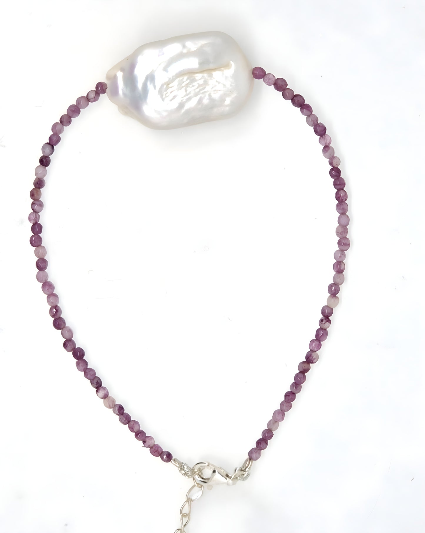 Natural Gemstone & Pearl Bracelet