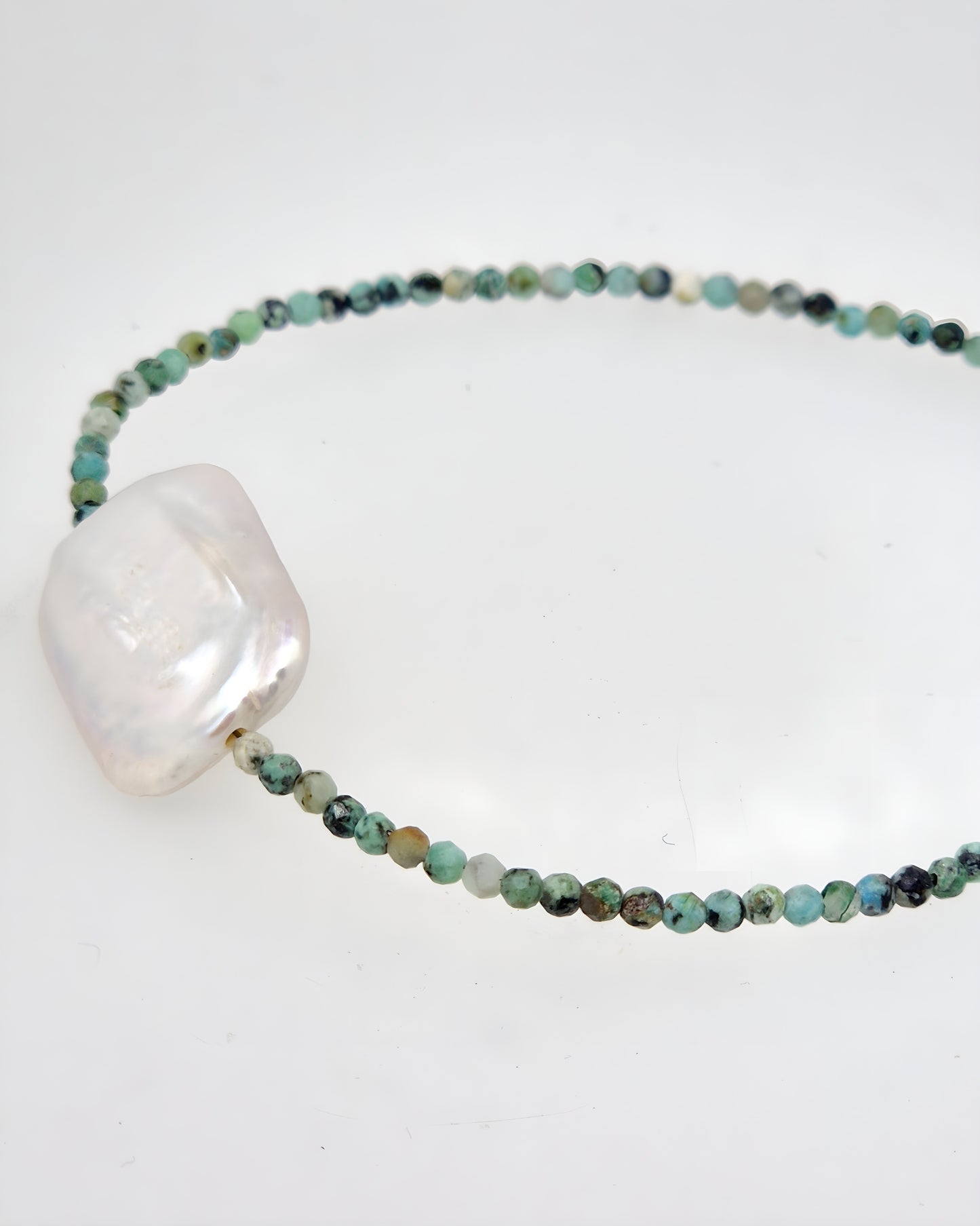 Natural Gemstone & Pearl Bracelet