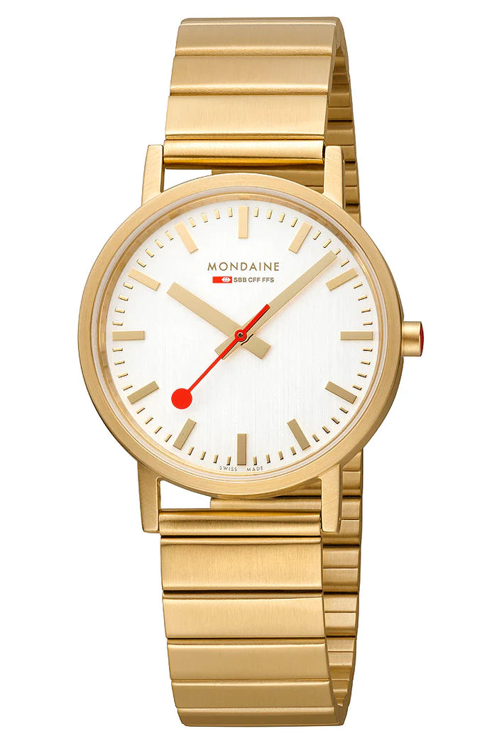 Mondaine Classic Golden Stainless Steel