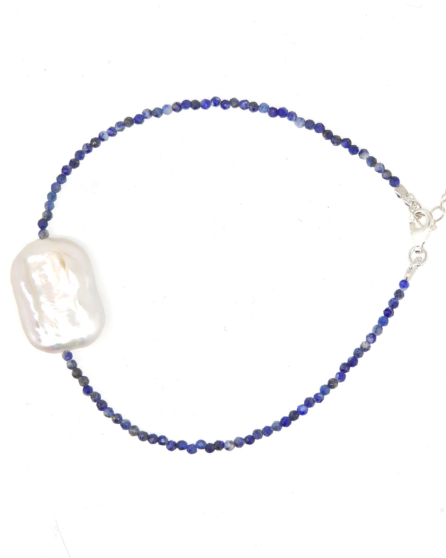 Natural Gemstone & Pearl Bracelet