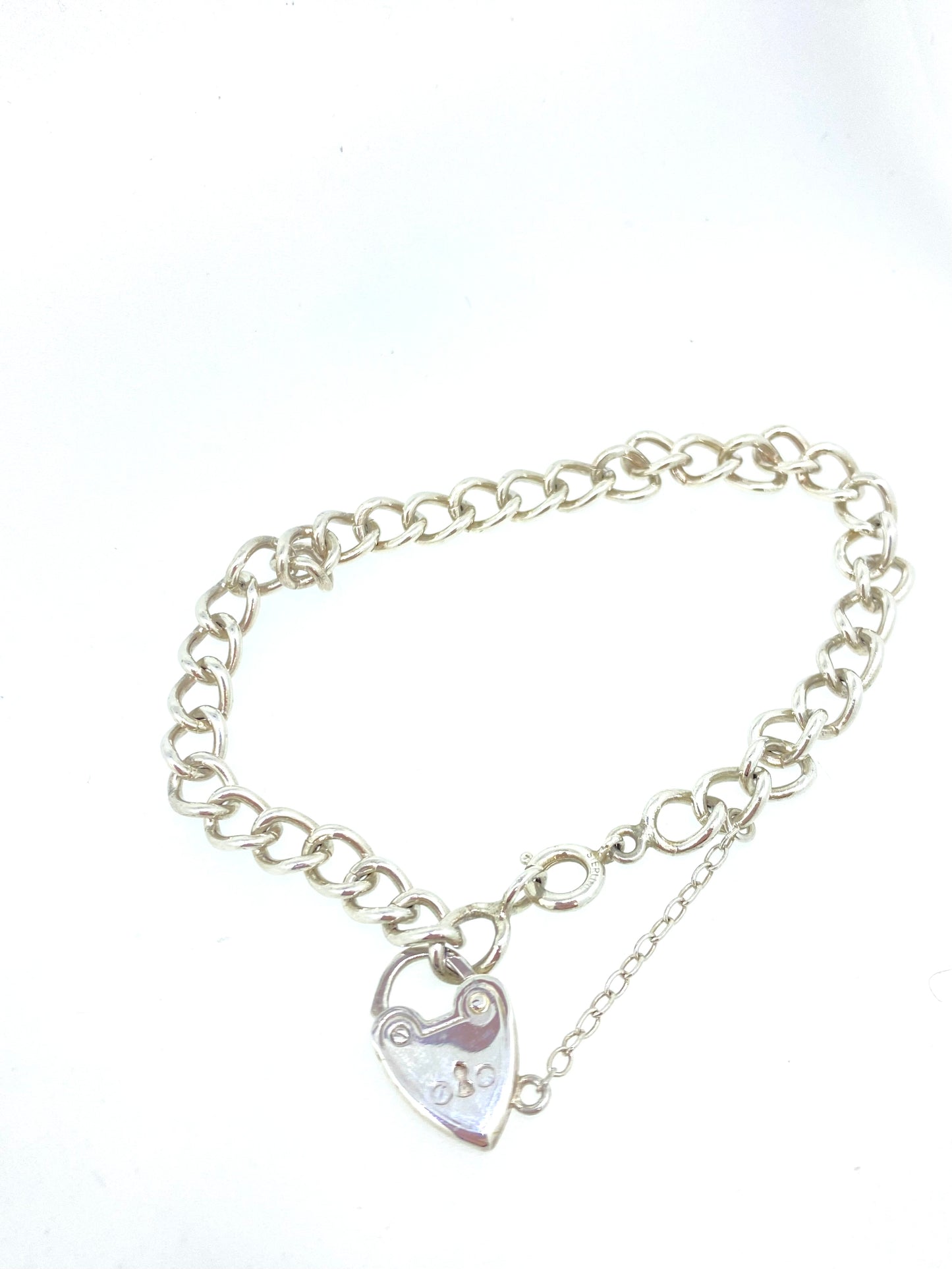 Estate Heart charm bracelet
