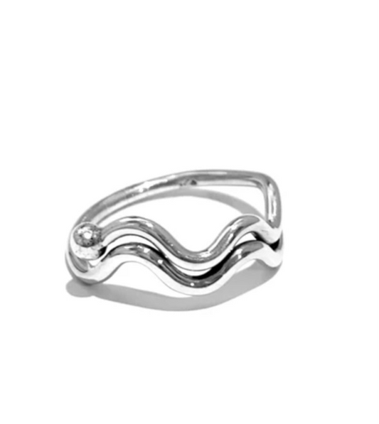 Double Wave Ring