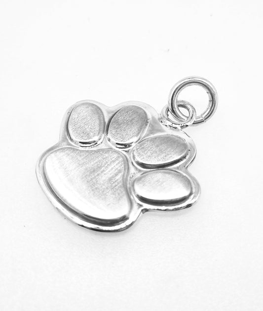 large paw print pendant