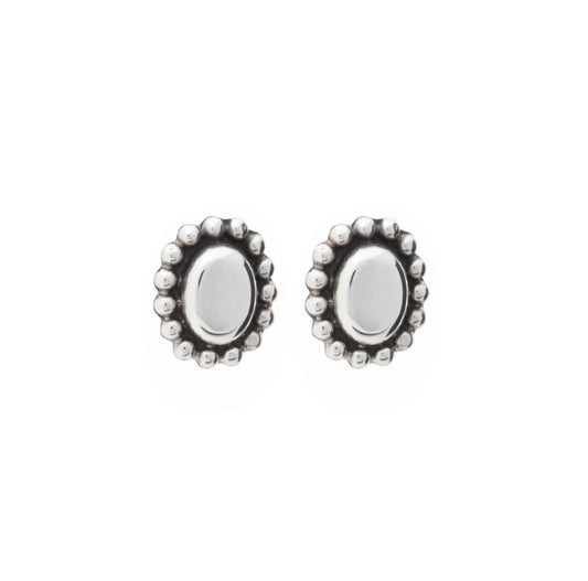 Oval Stud Earrings