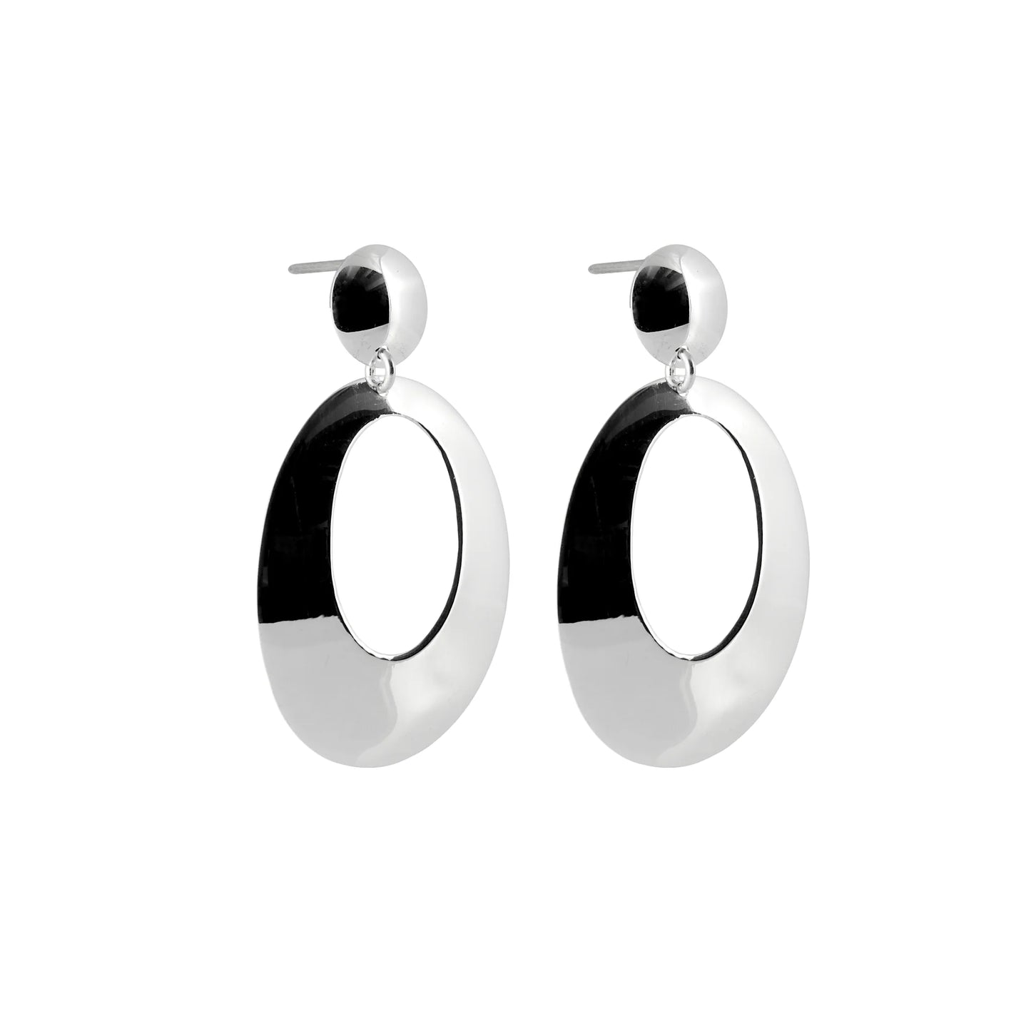 Big Oval Drop Studs