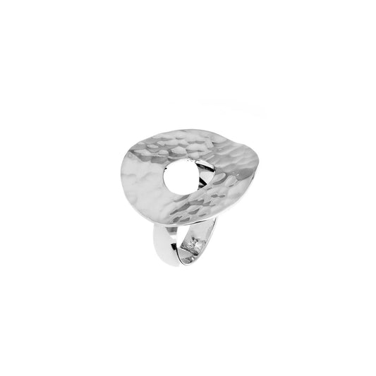 Round Hammered Ring