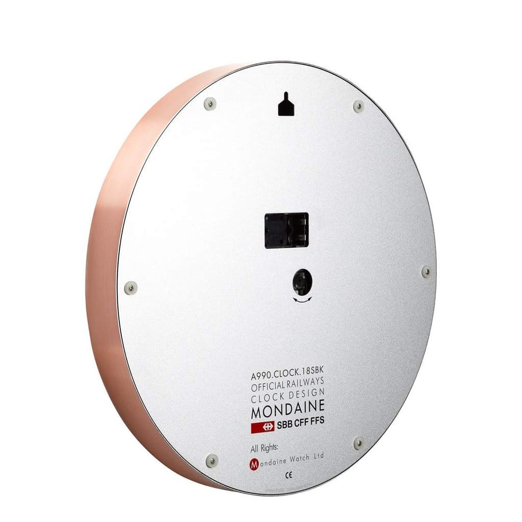 Mondaine Copper Wall Clock