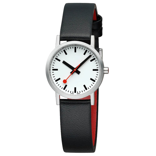 Mondaine Classic Black Vegan Grape Leather