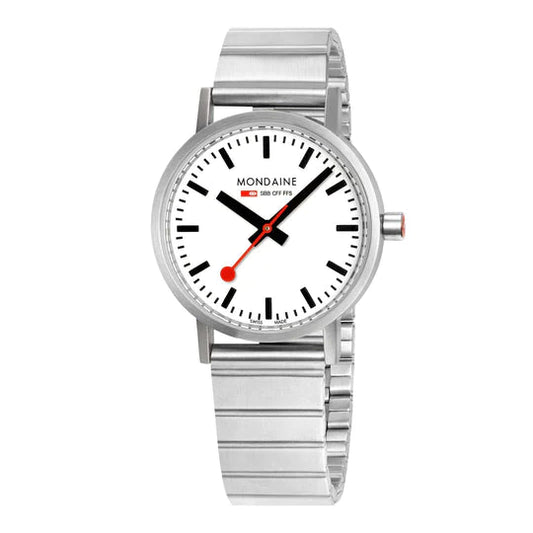 Mondaine Classic Silver Stainless Steel