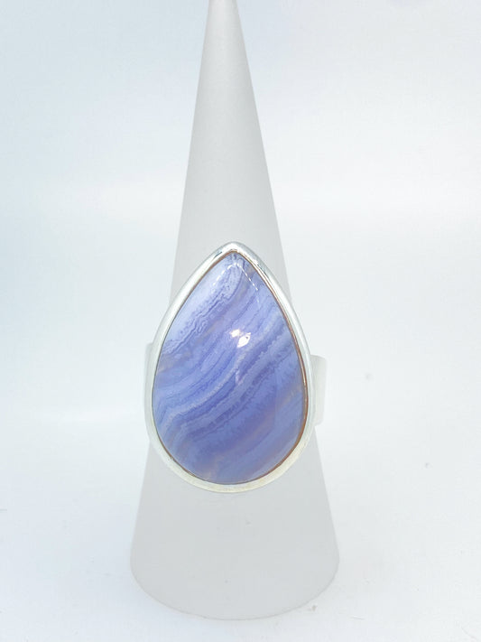 Blue Lace Agate Ring