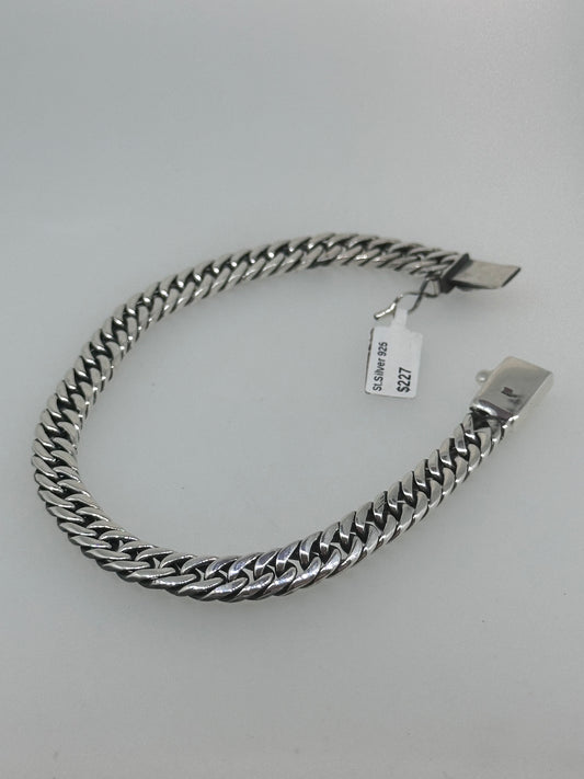 Double Curb Chain Bracelet