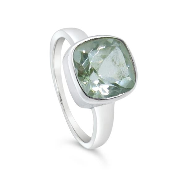 Green Amethyst Ring