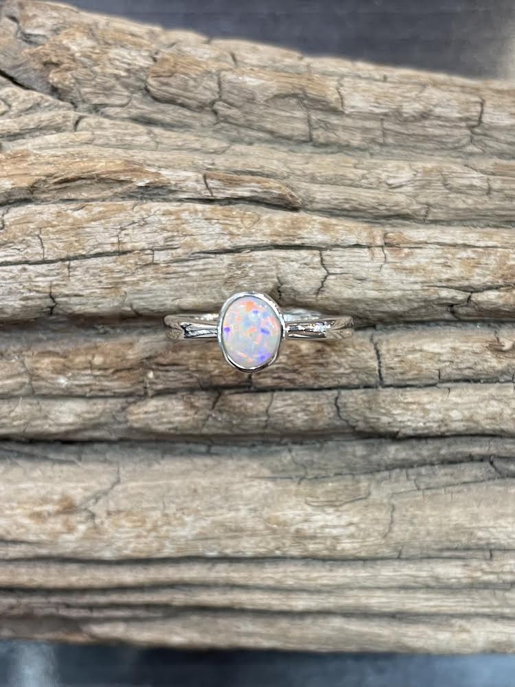 Australian Boulder Opal Ring