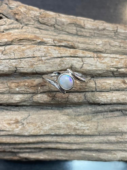 Australian Boulder Opal Ring