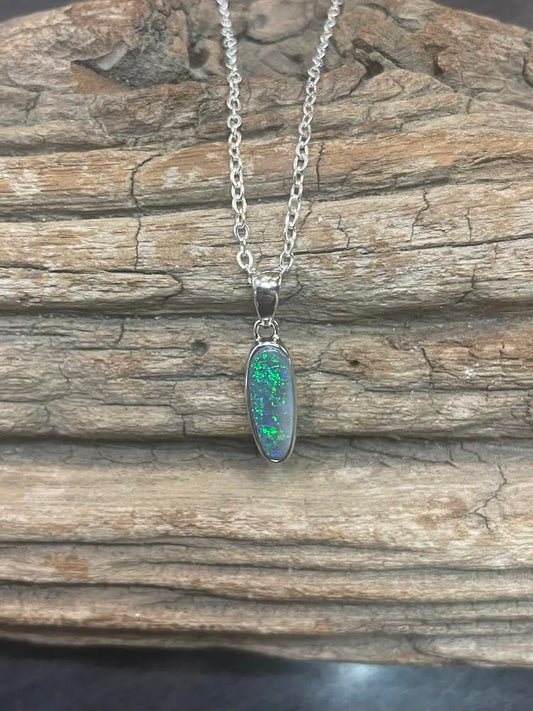 Australian Boulder Opal Pendant