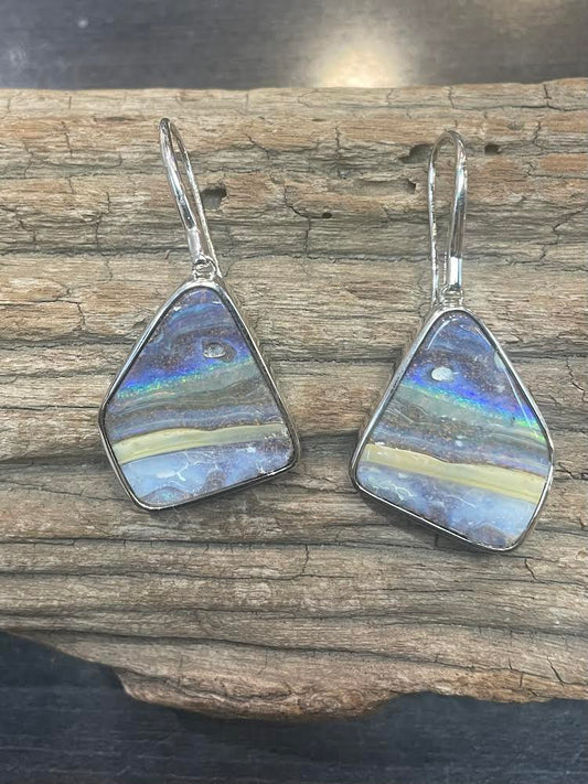 Australian Boulder Opal Earrings