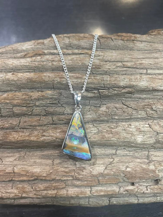 Australian Boulder Opal Pendant