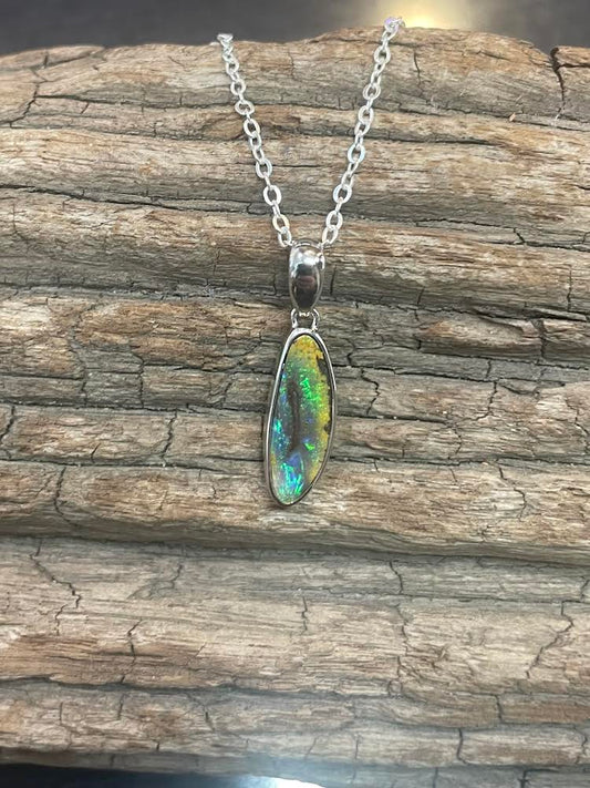Australian Boulder Opal Pendant