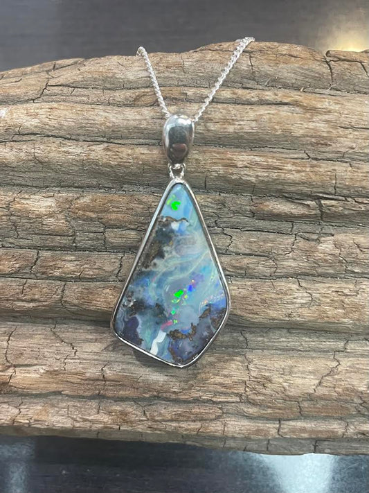 Australian Boulder Opal Pendant