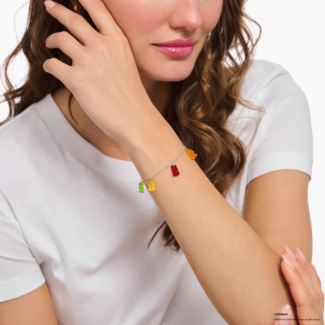 Bracelet with Five Colourful Goldbears