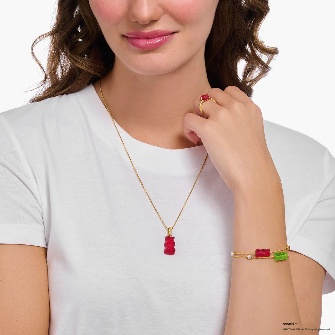 Red Goldbear Gold Pendant