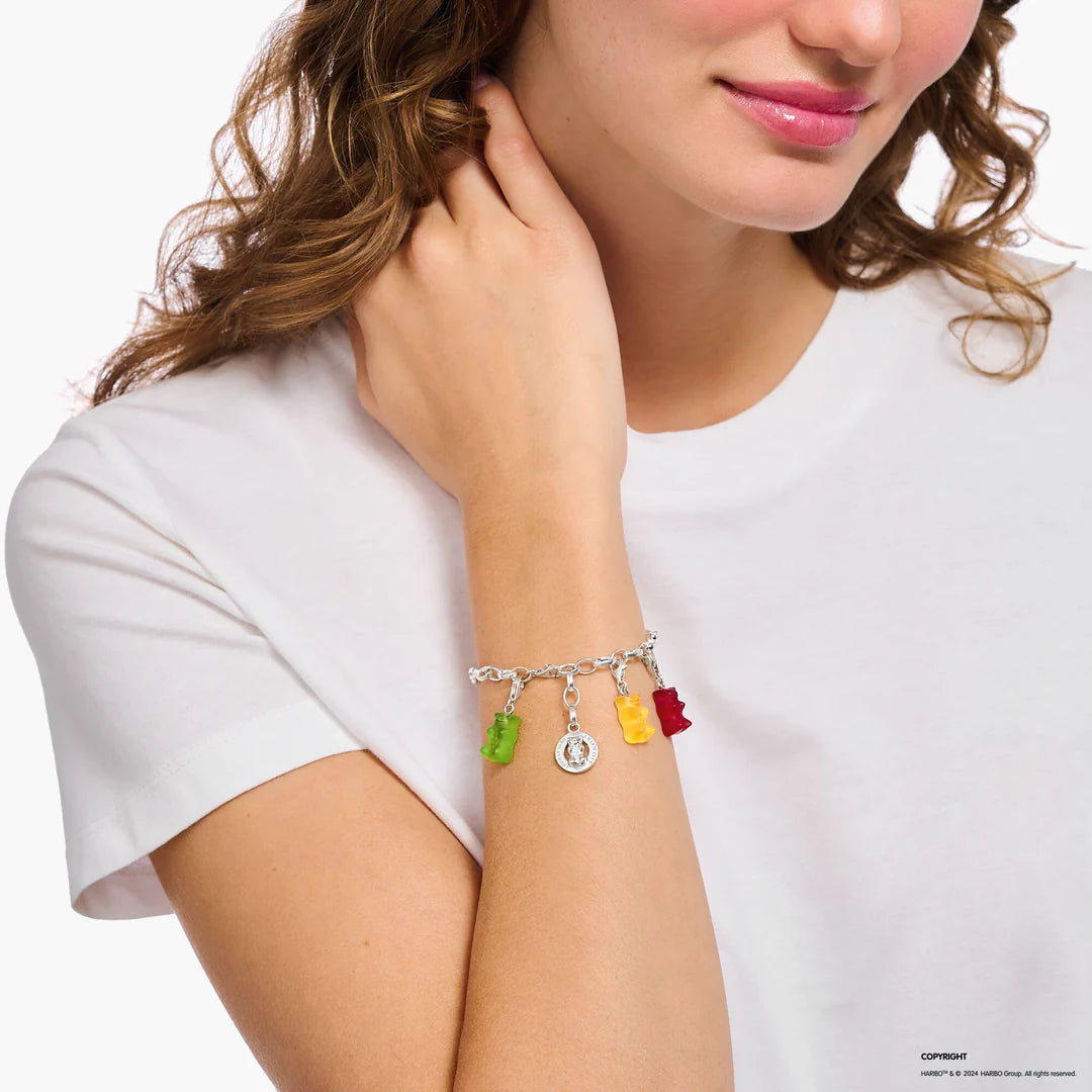 Silver Goldbear Charm Bracelet